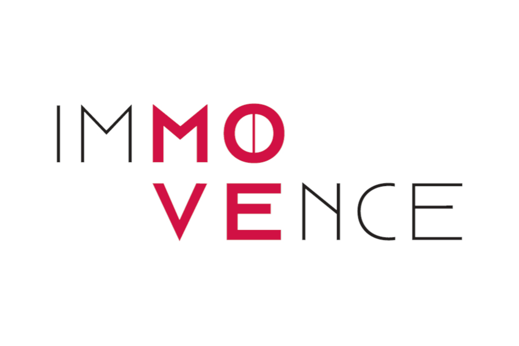 Das IMMOVENCE Logo mit einem weißen Hintergrund